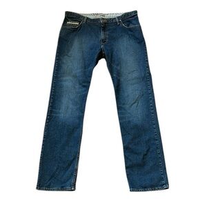 Vans Custom Made For You Straight Leg Jeans Medium Blue 99% Cotton Skater 36x34